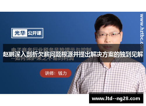 赵鹏深入剖析欠薪问题根源并提出解决方案的独到见解